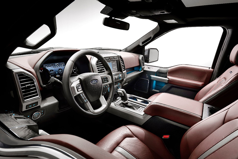 Ford’s F-150 offers Wi-Fi hotspots to keep all your passengers connected.