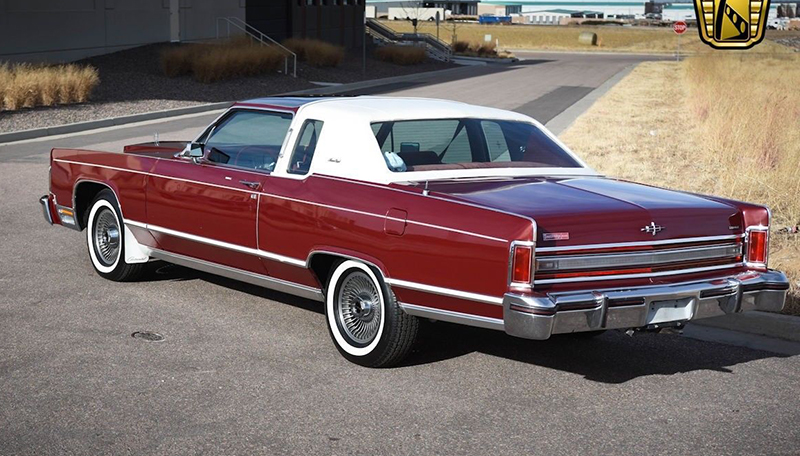 This 1978 Lincoln Town Car features a landaulet roof, a throwback to when sedans opened in the back.