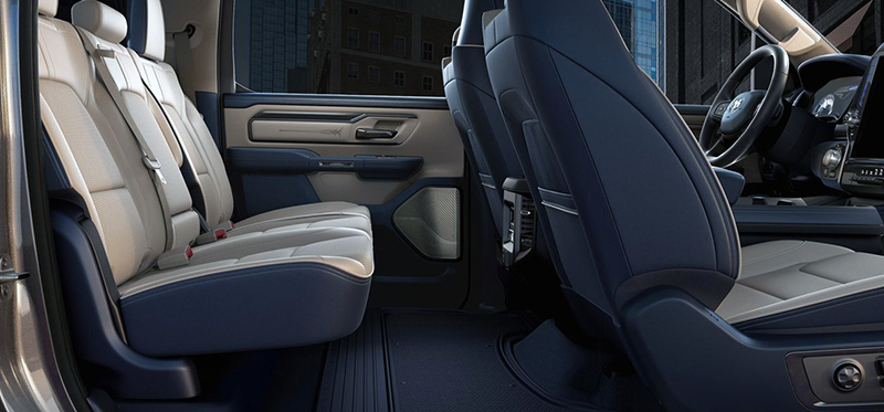 The 2019 RAM 1500 Limited adds space for more second-row comfort. The 2019 Ram 1500 Laramie Longhorn interior, shown at the top of this post, features a high-tech cabin.