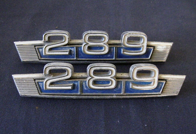 Ford “289” motor emblem