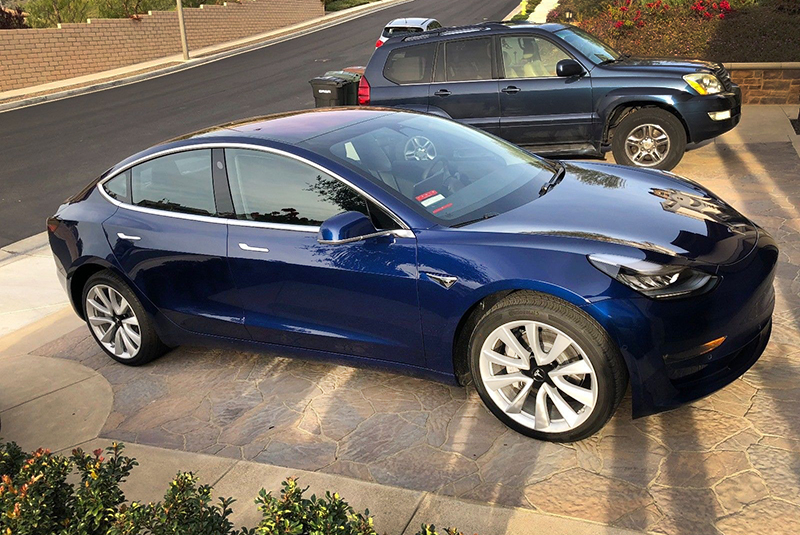 This 2018 Tesla Model 3 has only seen 250 miles of service so far.