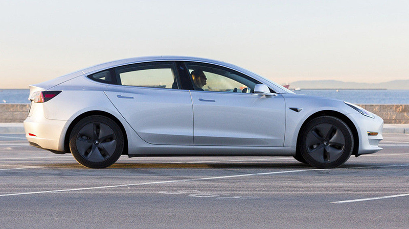 The first set of Model 3s went to employees. This car was one of the first to follow soon after.