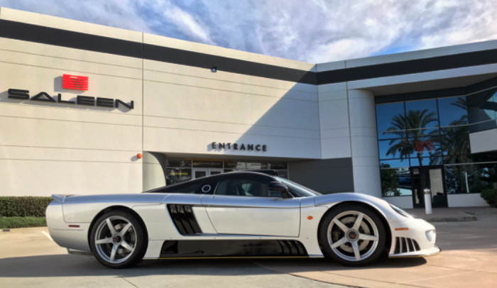 The Le Mans edition sitting in front of Saleen headquarters