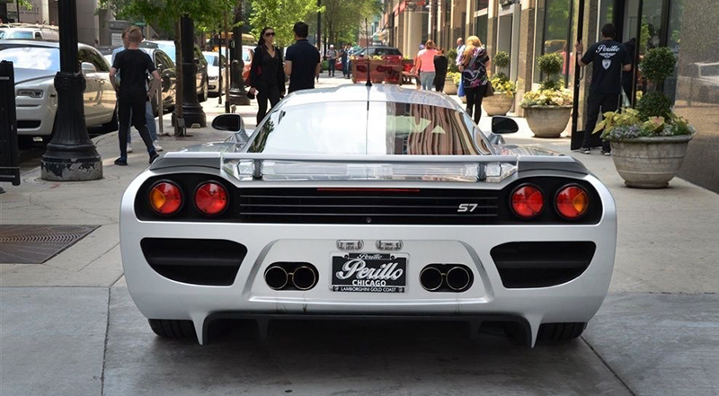 The back of a Saleen Twin Turbo