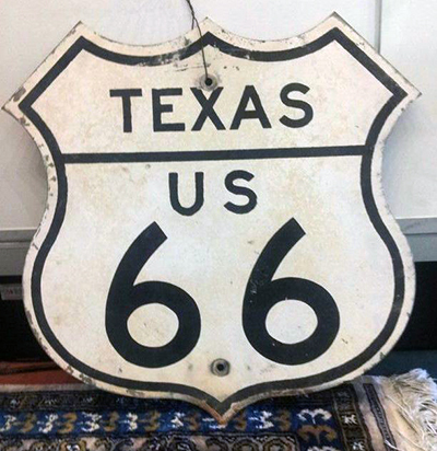 Vintage "Route 66" sign