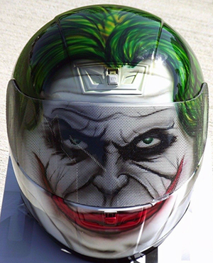 Joker motorcycle helmet