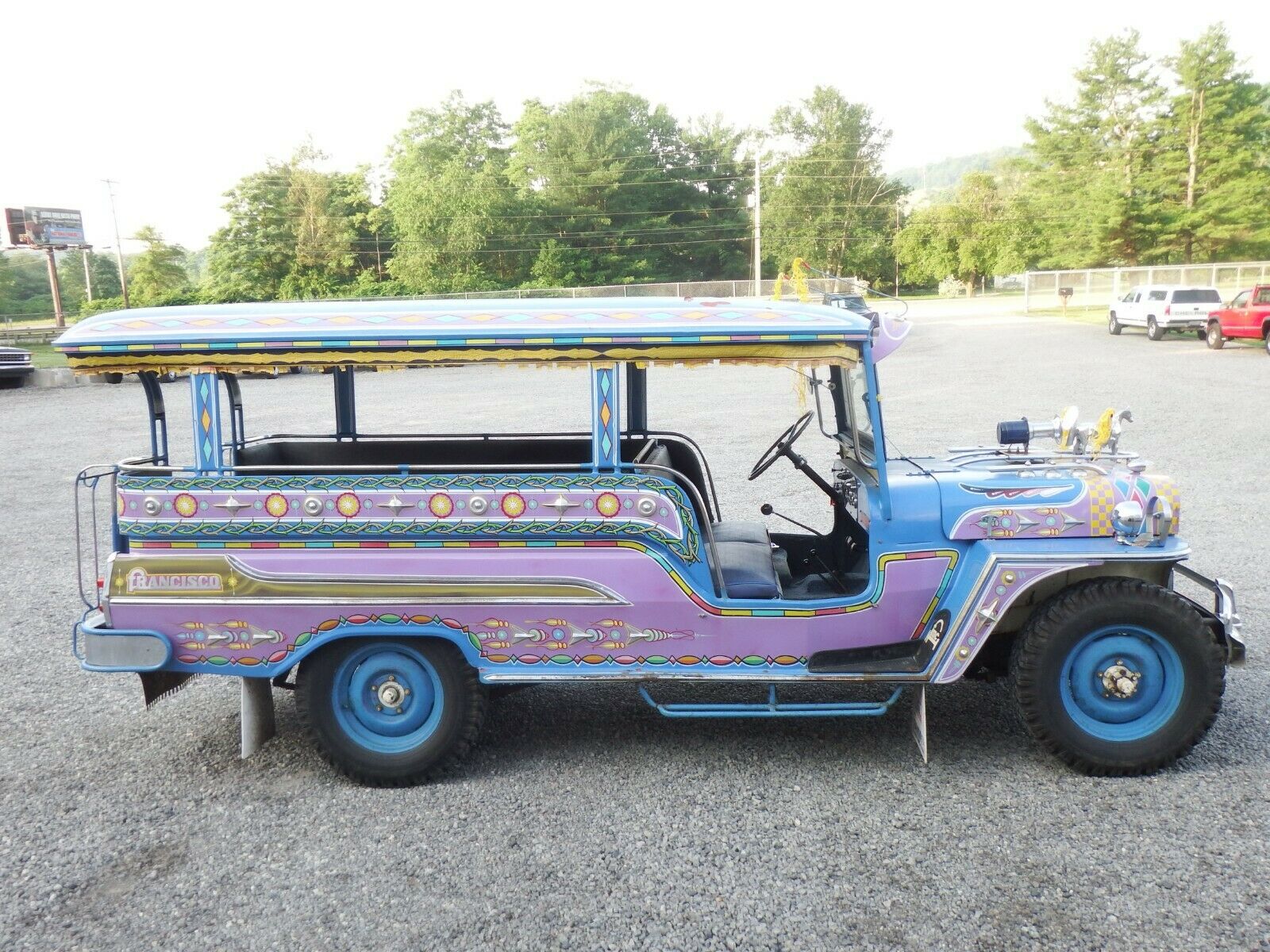 Jeepney from the Philippines, exterior passenger side view