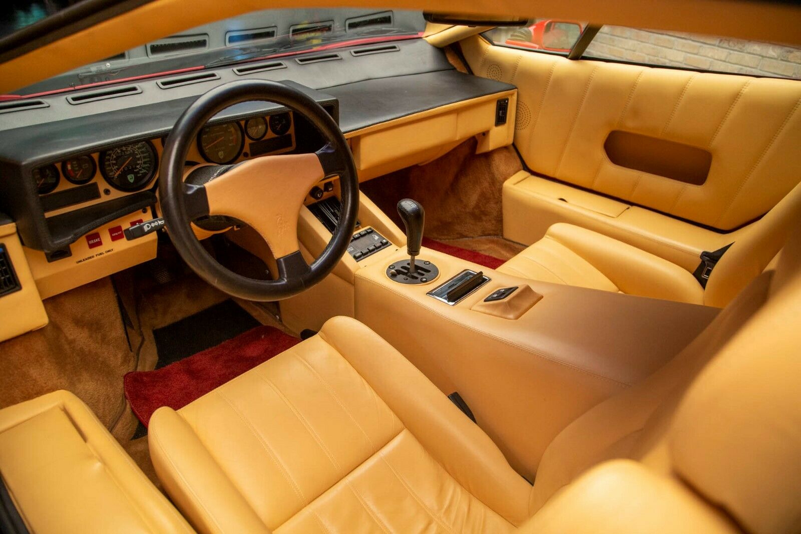 Interior of '89 Lambo Countach