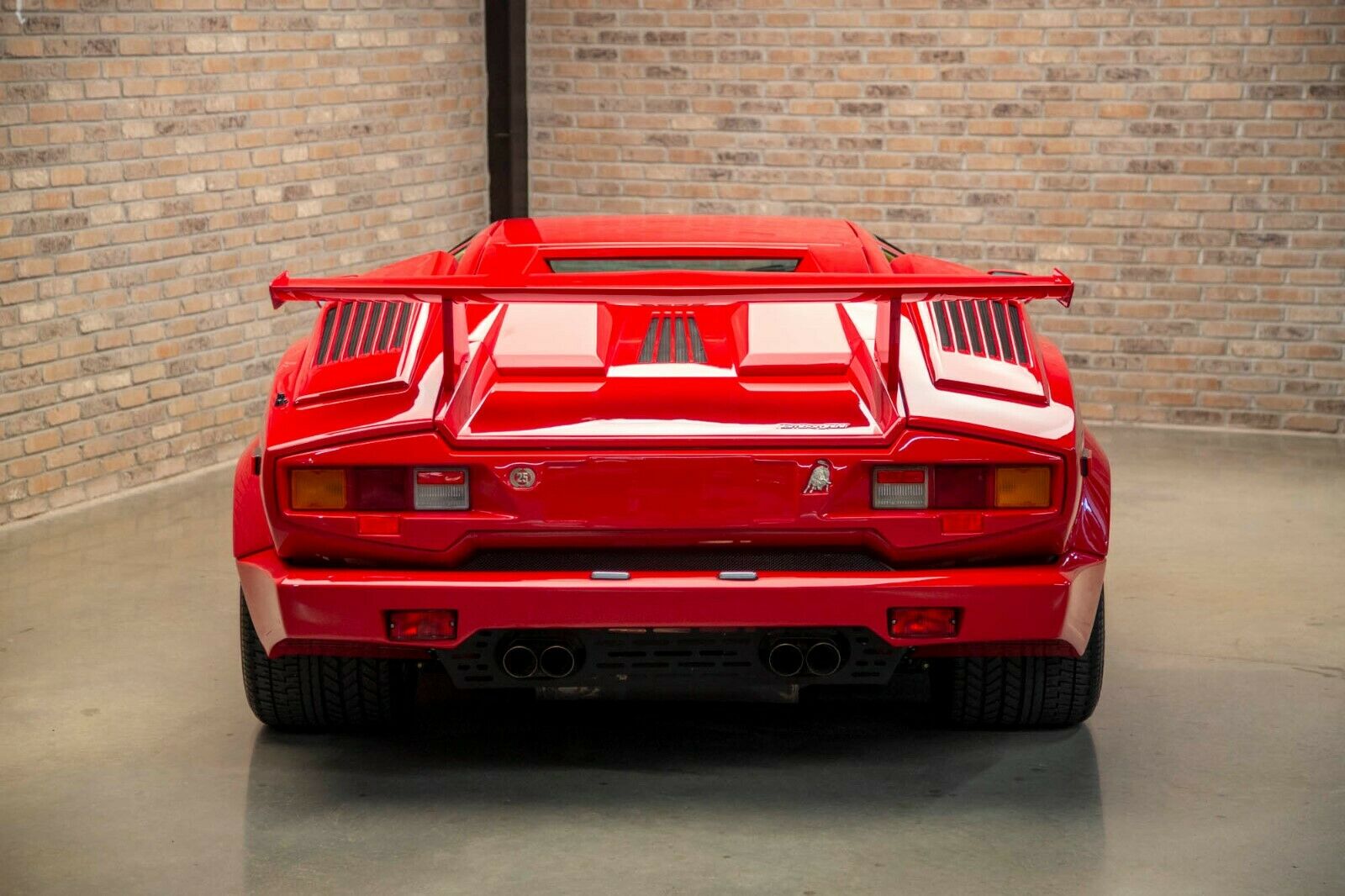 Rear view of 1989 Lamborghini Countach
