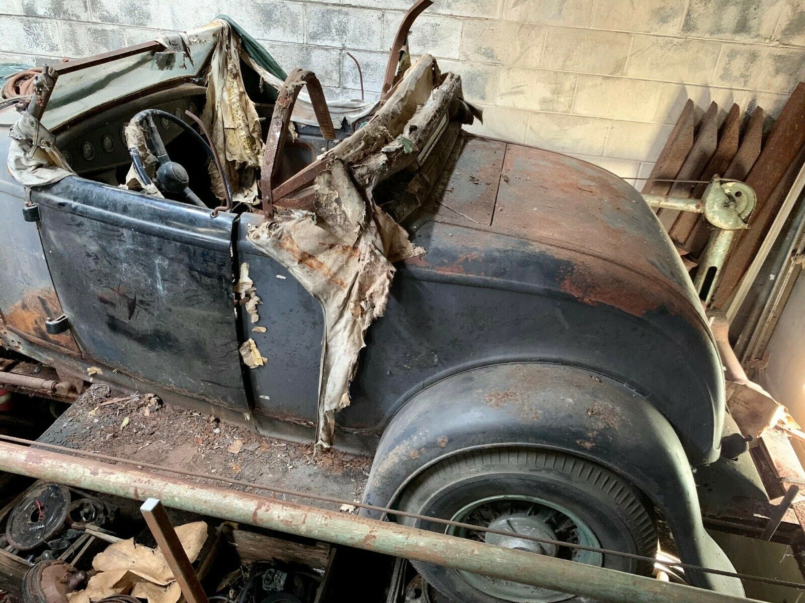 This barn find car for sale needs major work