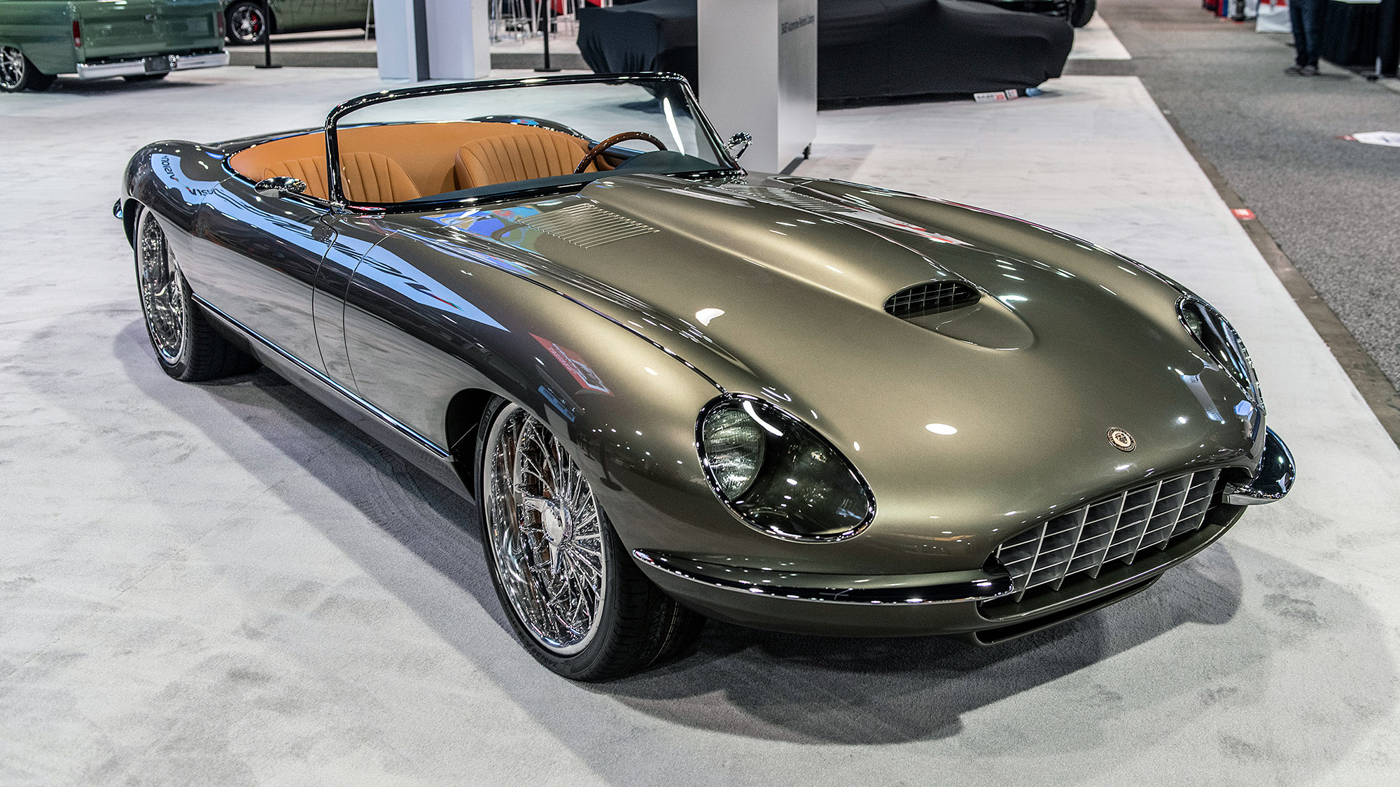 Chip Foose won a builder’s prize for his custom 1974 Jaguar E-type