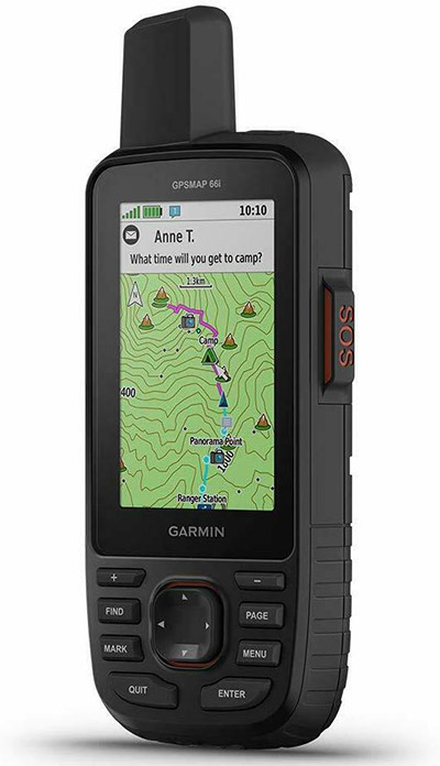Garmin GPSMAP 66i handheld off-road GPS navigation