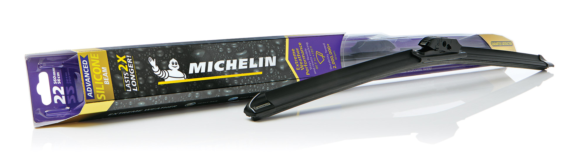 Silicone winter wiper blades