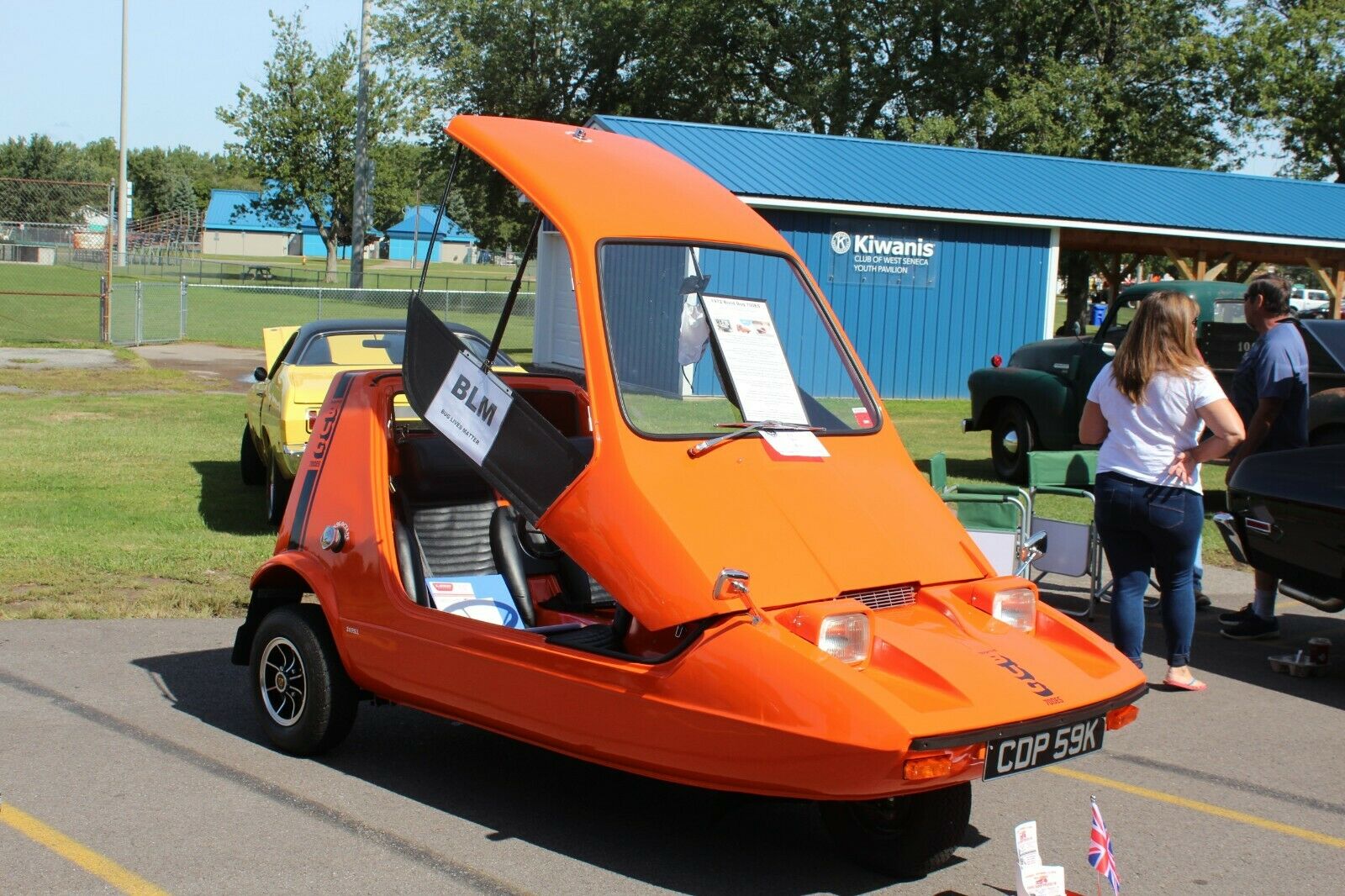 The Bond Bug, resplendent in bright orange.