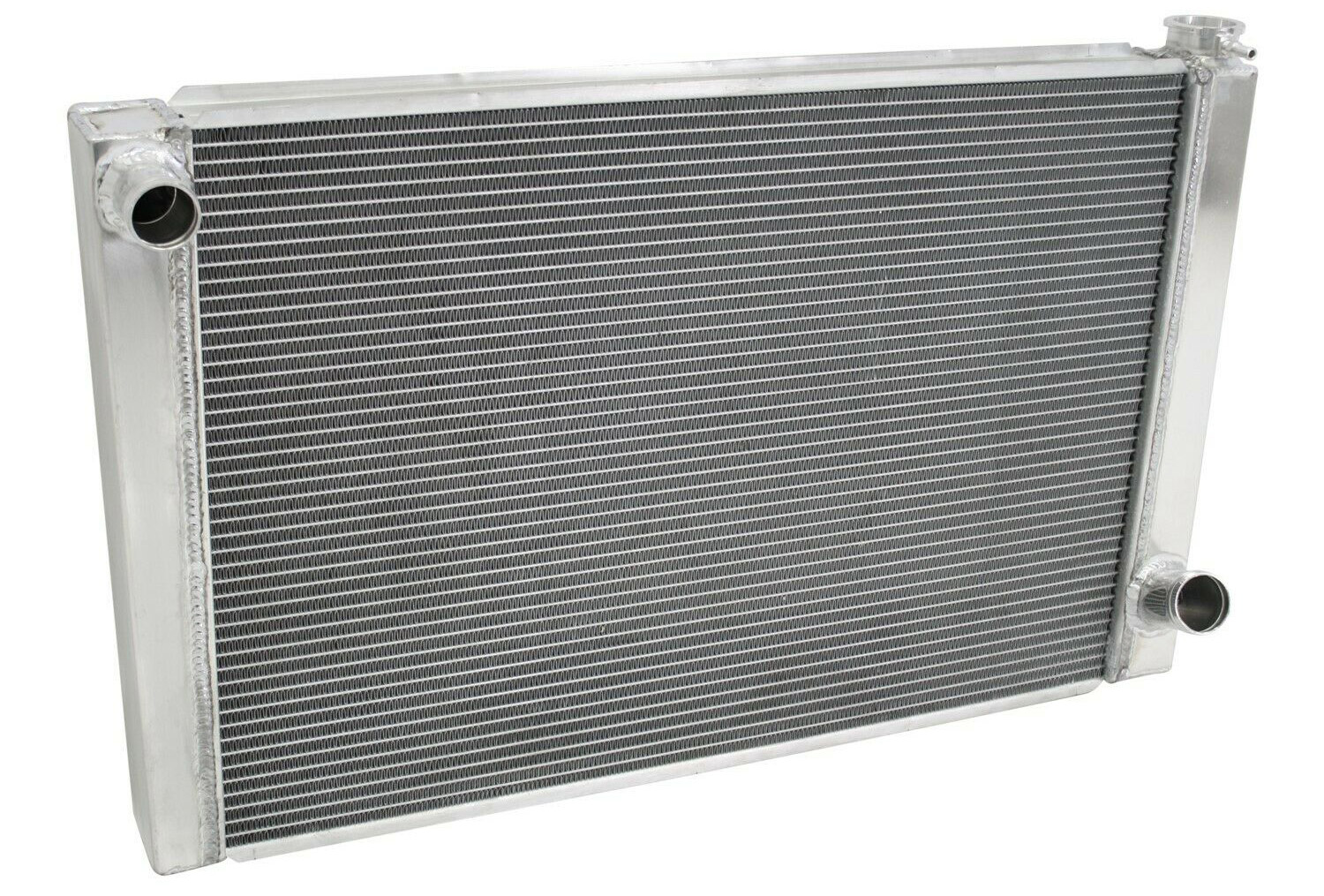 You can't tell from the outside, but this triple pass radiator provides three passages for the fluid to cool down.