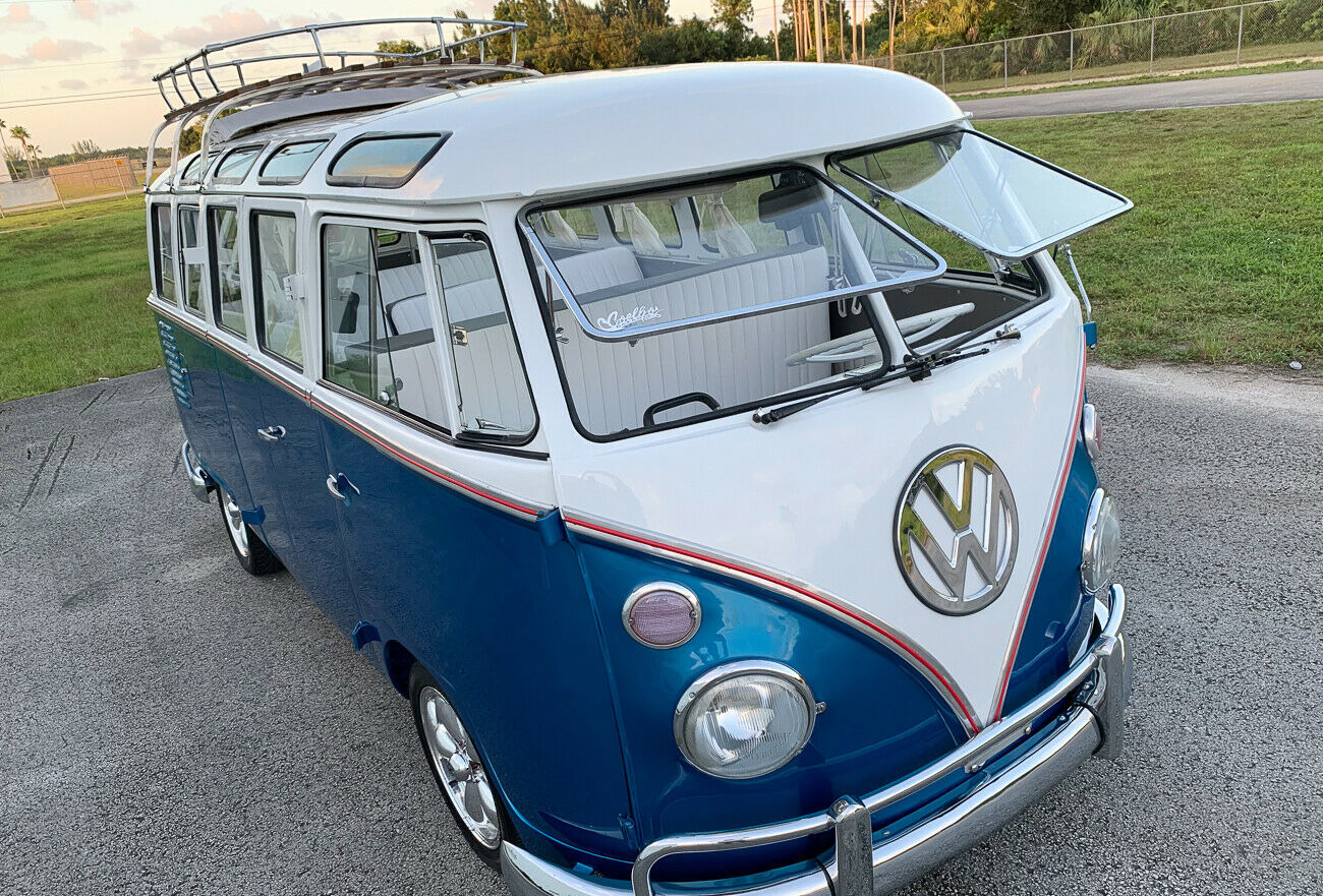 The 23-window bus is light and airy, but it also looks cool from the outside.