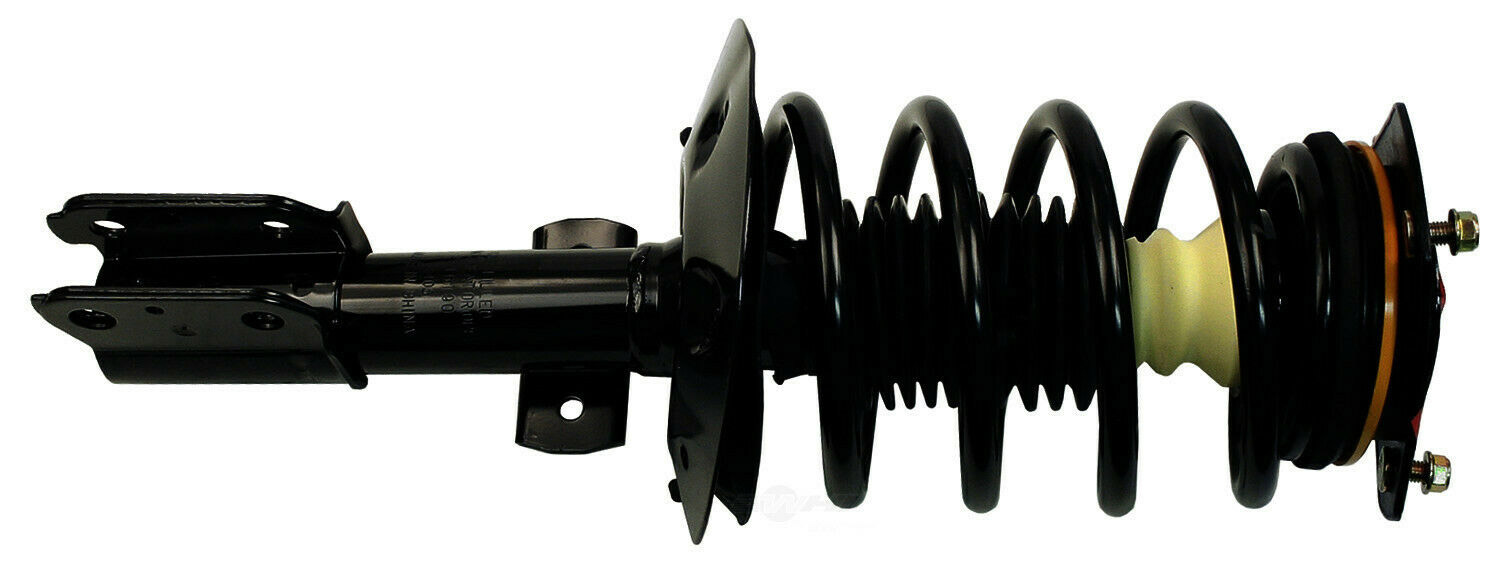 The Macpherson Strut includes both a coil spring and a damper-shock absorber to control the ride.