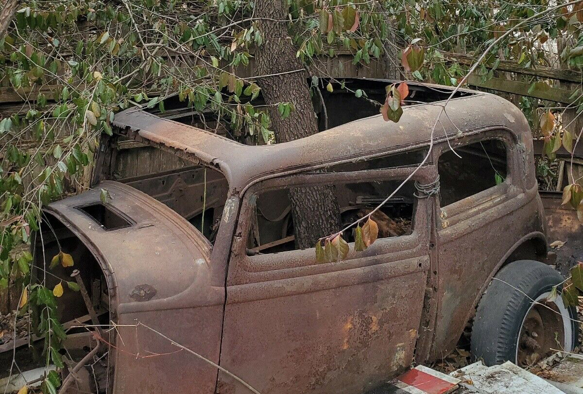 For Sale Crumbling ’32 Ford Hotrod with a Tree Growing Through Its