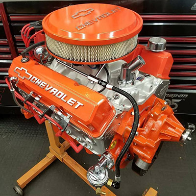 This block comes fully prepared with all the necessary accessories, from carburetor to plugs and wires.