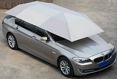 The odd but helpful car umbrella