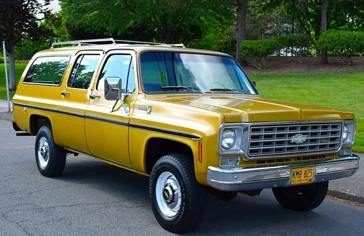  Una Time Capsule 1975 Chevrolet Suburban con moldura Scottsdale - eBay Motors Blog