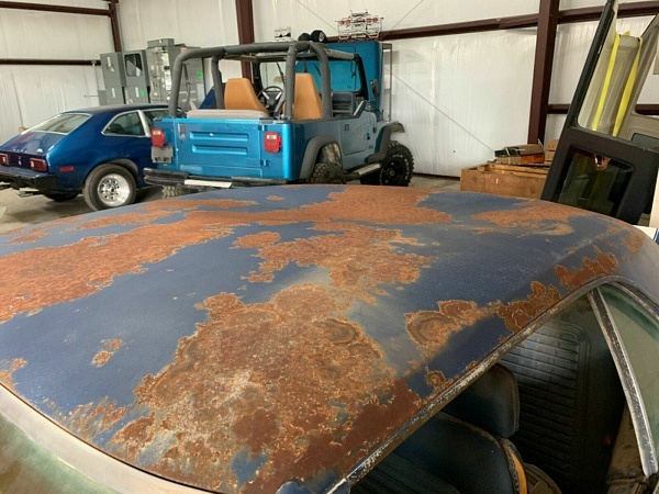 Is the roof dented or is that just a shadow?