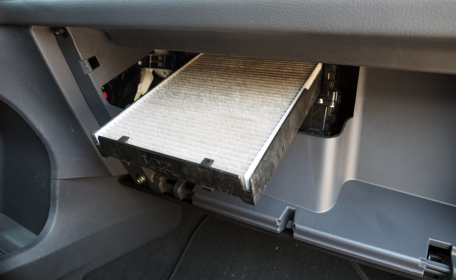 It's easy to access and replace the cabin air filter.
