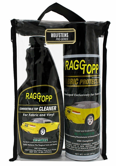RaggTopp both cleans and preserves fabric tops.