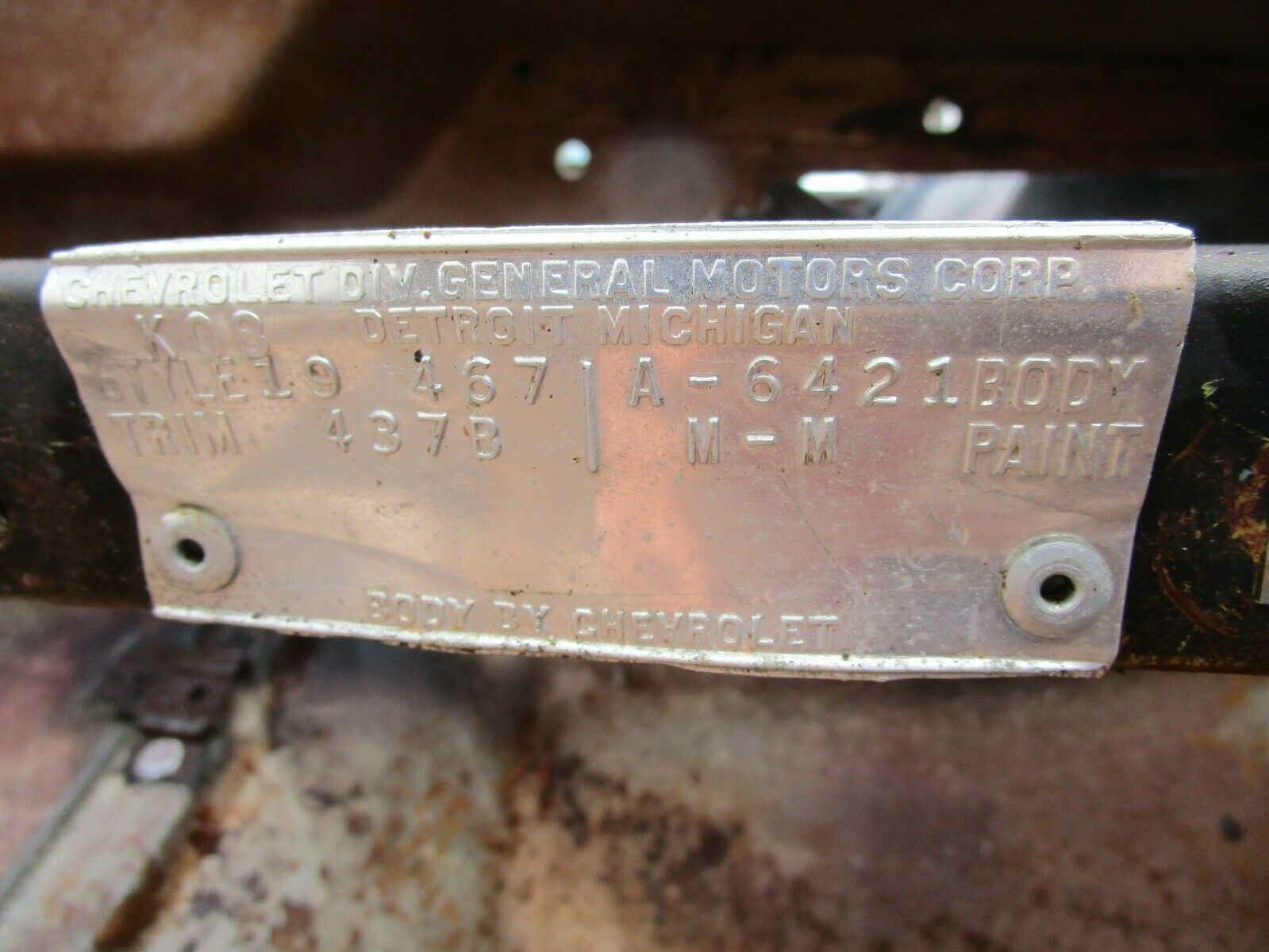 The VIN plate is present, but make certain a title is also available.