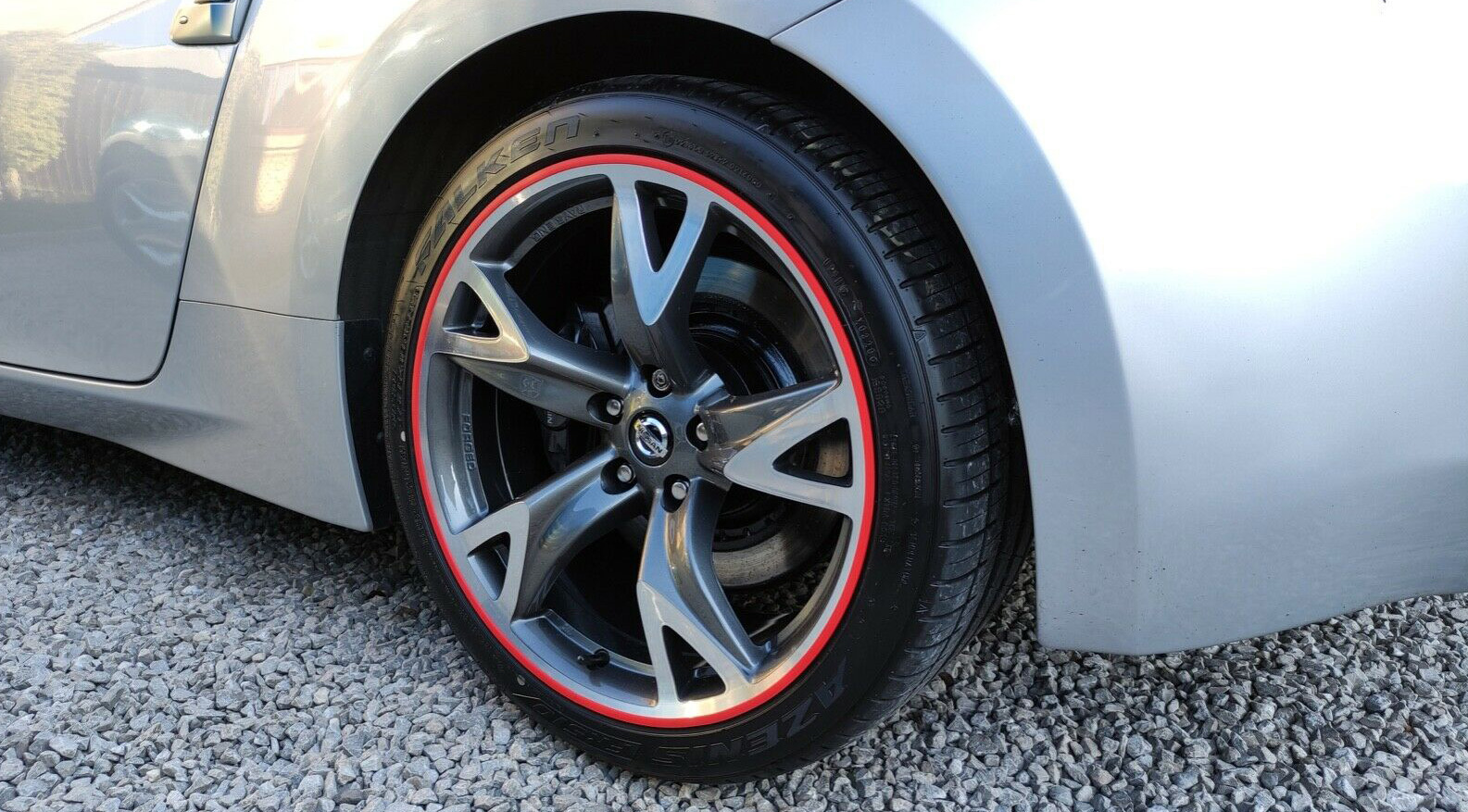 Rim guards add a splash of color and a bit of protection against curb rash