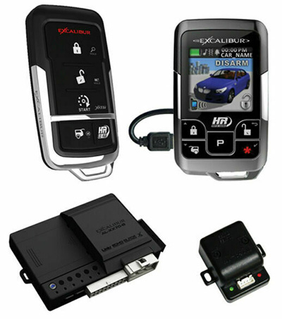 The Excalibur color OLED key fob sets their remote starter kit apart from the crowd.