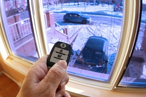 A remote car engine starter lets you warm up your car on a cold snowy day, without stepping outside.