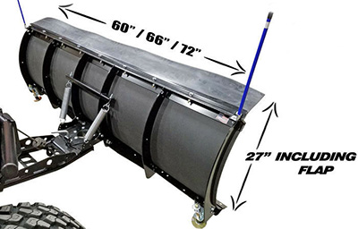 Size your UTV or ATV snowplow for the job at hand.