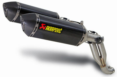 Exhaust on motorcycle hotsell