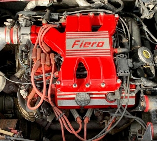 The Pontiac Fiero GT's V6 engine.