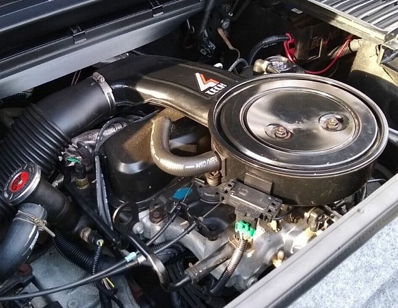 The Pontiac Fiero's Iron Duke inline four-cylinder engine.