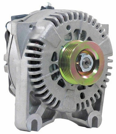 Alternator with pulley
