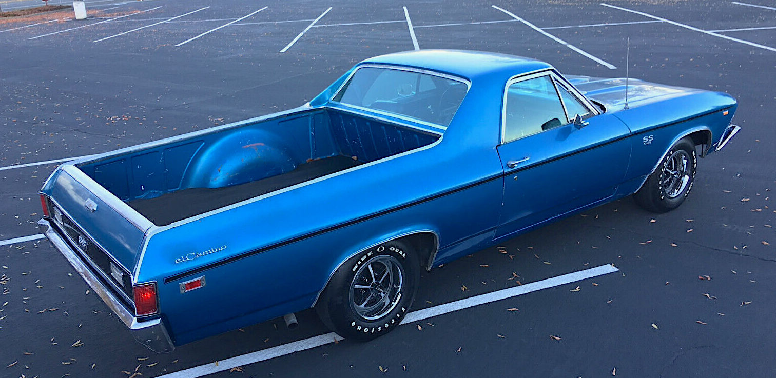 1969 Chevrolet El Camino SS - right rear from above