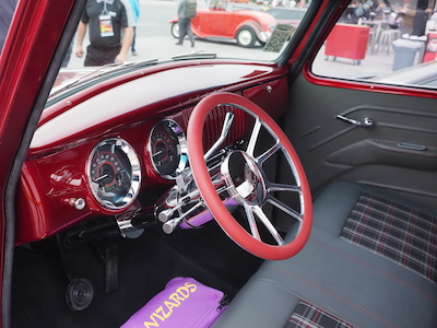 1954 Chevy Truck - custom steering wheel and dashboard