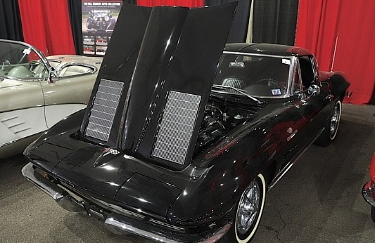black second-gen Chevrolet Corvette restomod