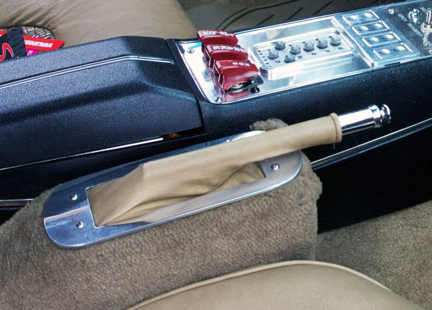 10-inch, floor-mount emergency hand brake kit