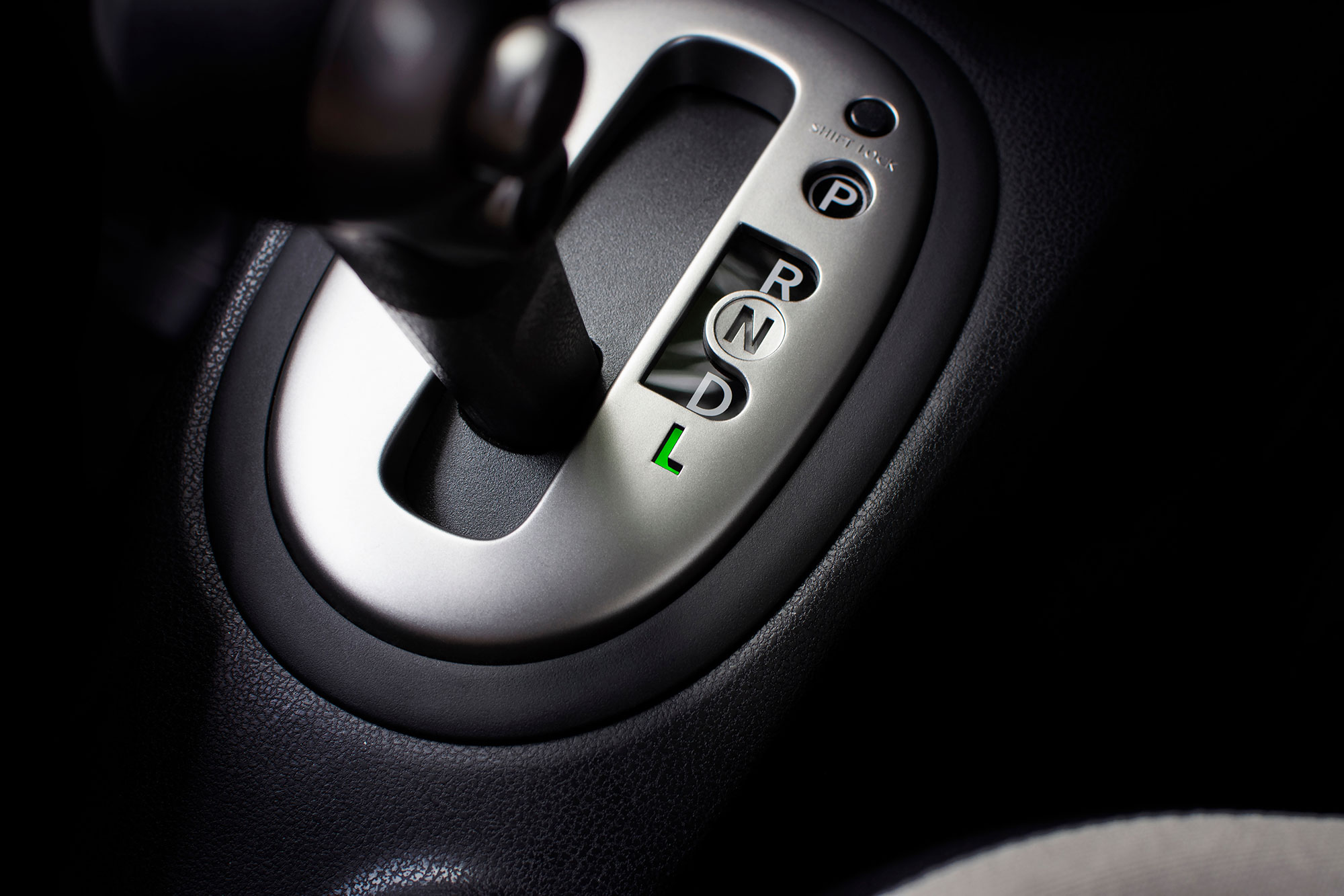 Shift into low gear to engage engine braking