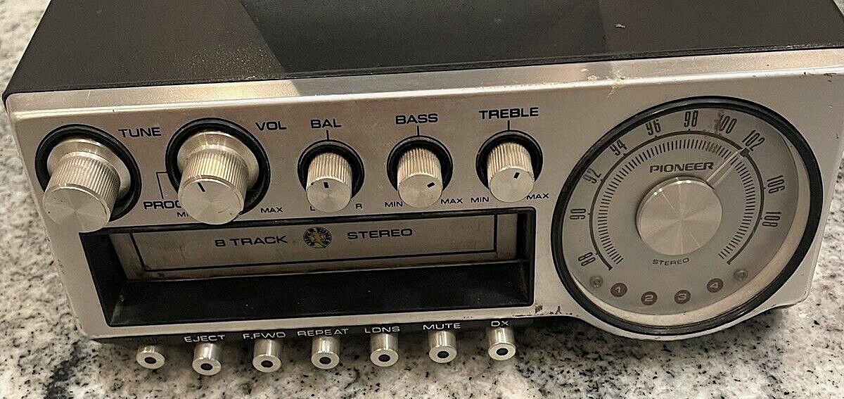 Vintage Pioneer car eight track unit