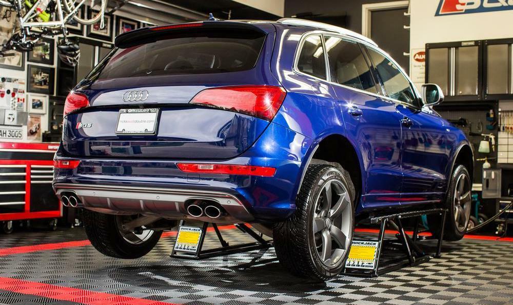 Quickjack makes home tire rotation easy.