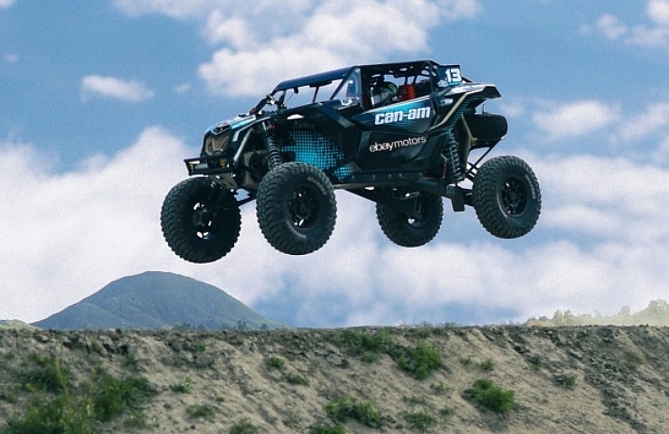 Between 2 Rides CanAm Maverick X3 in flight