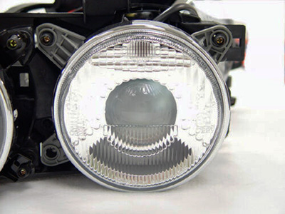 Detail of projector headlight
