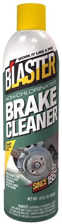 A can of Blaster brake cleaner