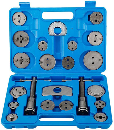 Disc brake caliper wind back tool kit