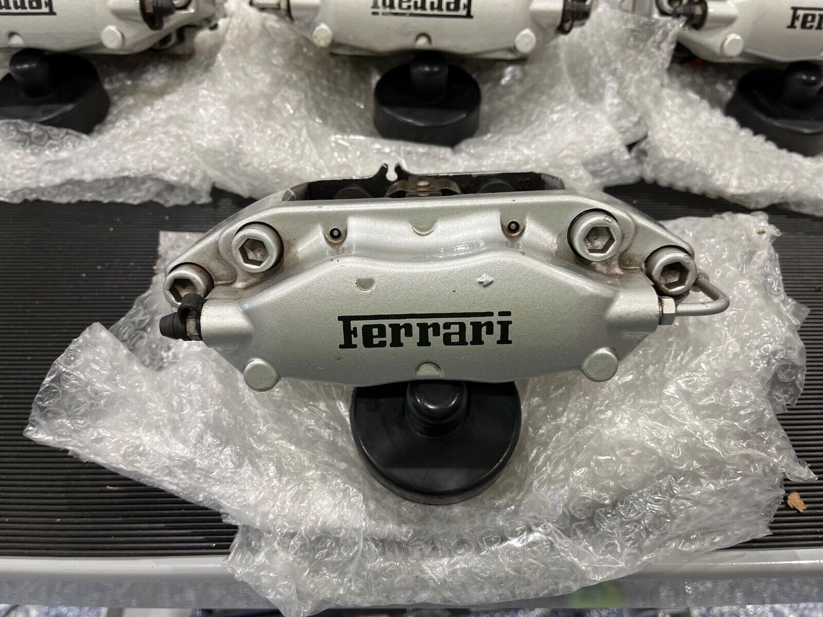 Ferrari aluminum brake calipers