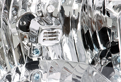 Detail of reflector headlamp
